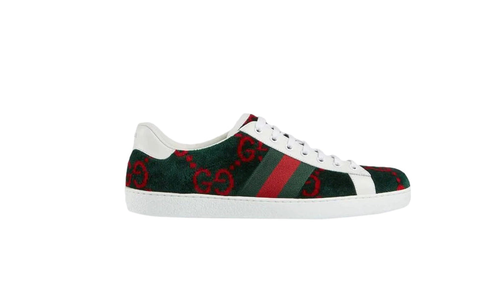 GUCCI ACE GG TERRY CLOTH WEB SNEAKERS