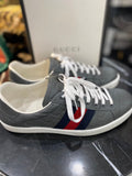 GUCCI GG SUPREME ACE WEB SNEAKERS