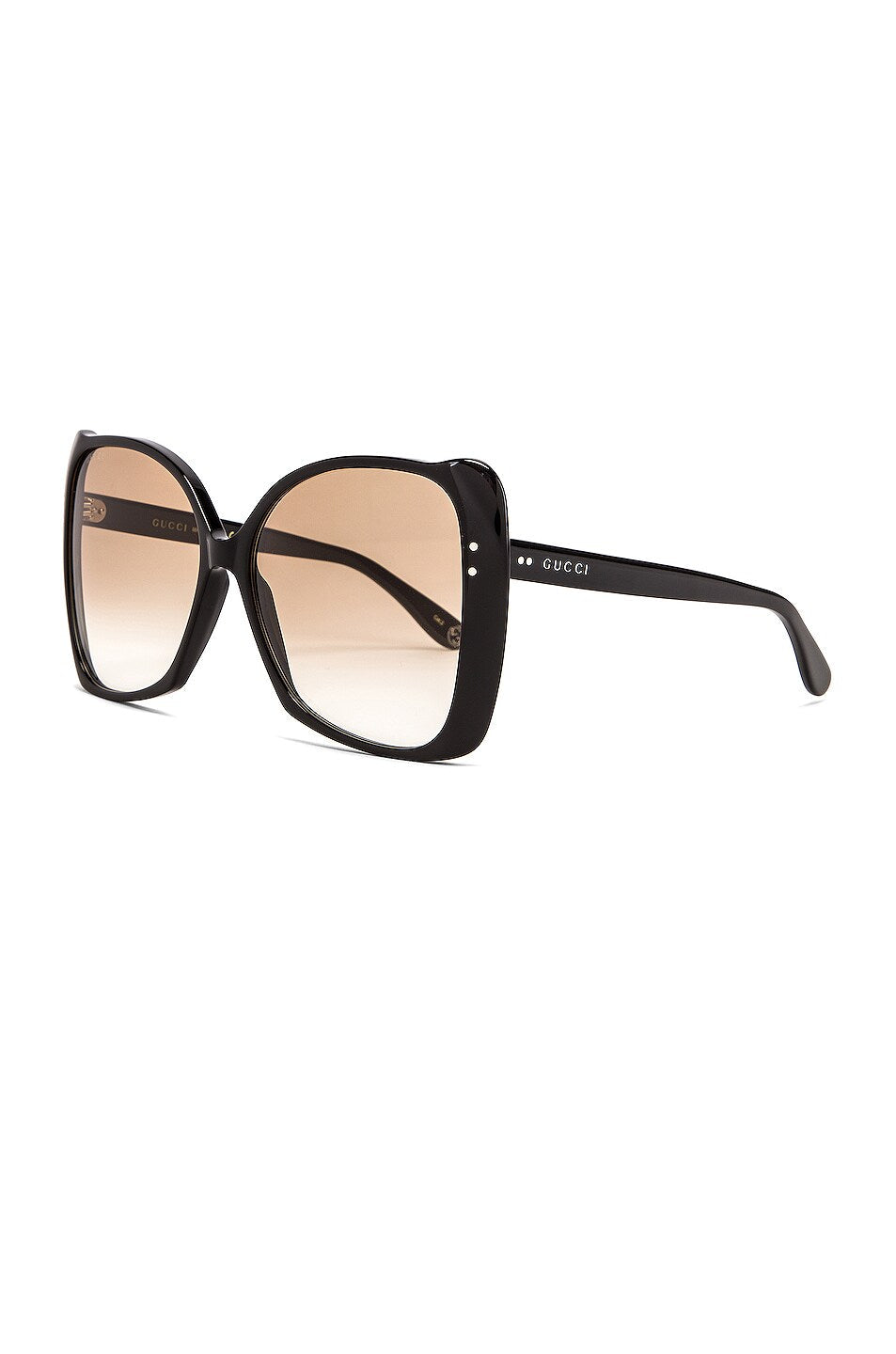 GUCCI ACETATE OVERSIZE SQUARE FRAME SUNGLASSES