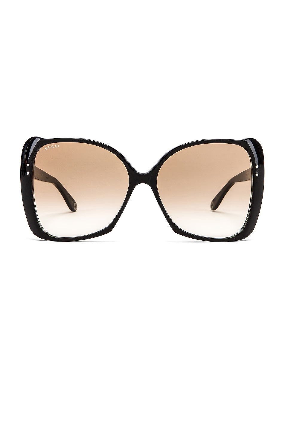 GUCCI ACETATE OVERSIZE SQUARE FRAME SUNGLASSES