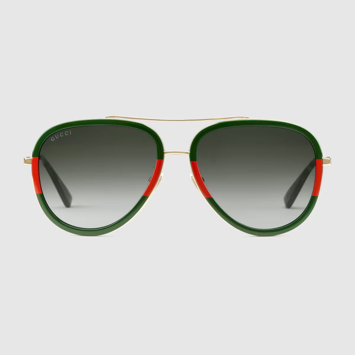 GUCCI ACETATE WEB AVIATOR SUNGLASSES