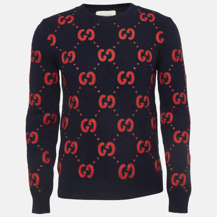 GUCCI ANIMALIUM EMBROIDERY BAT SWEATER