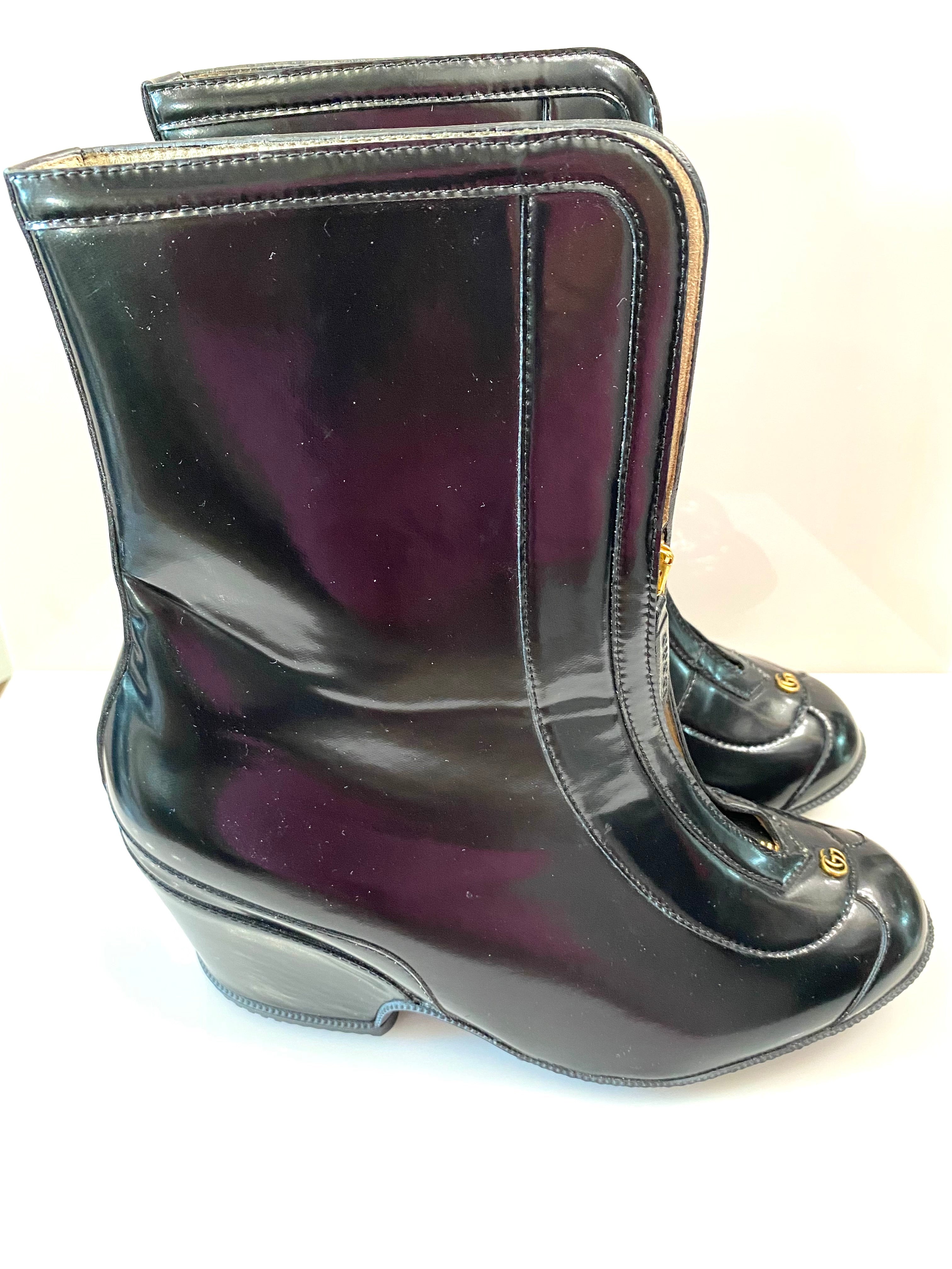GUCCI KITT 70 ANKLE RAIN BOOTS