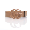 GUCCI AZALEA CALFSKIN ENAMEL MONOCHROM DOUBLE G BELT