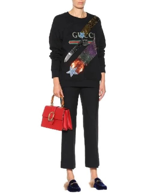 GUCCI BLUE VELVET & FUR PRINCETOWN MULES