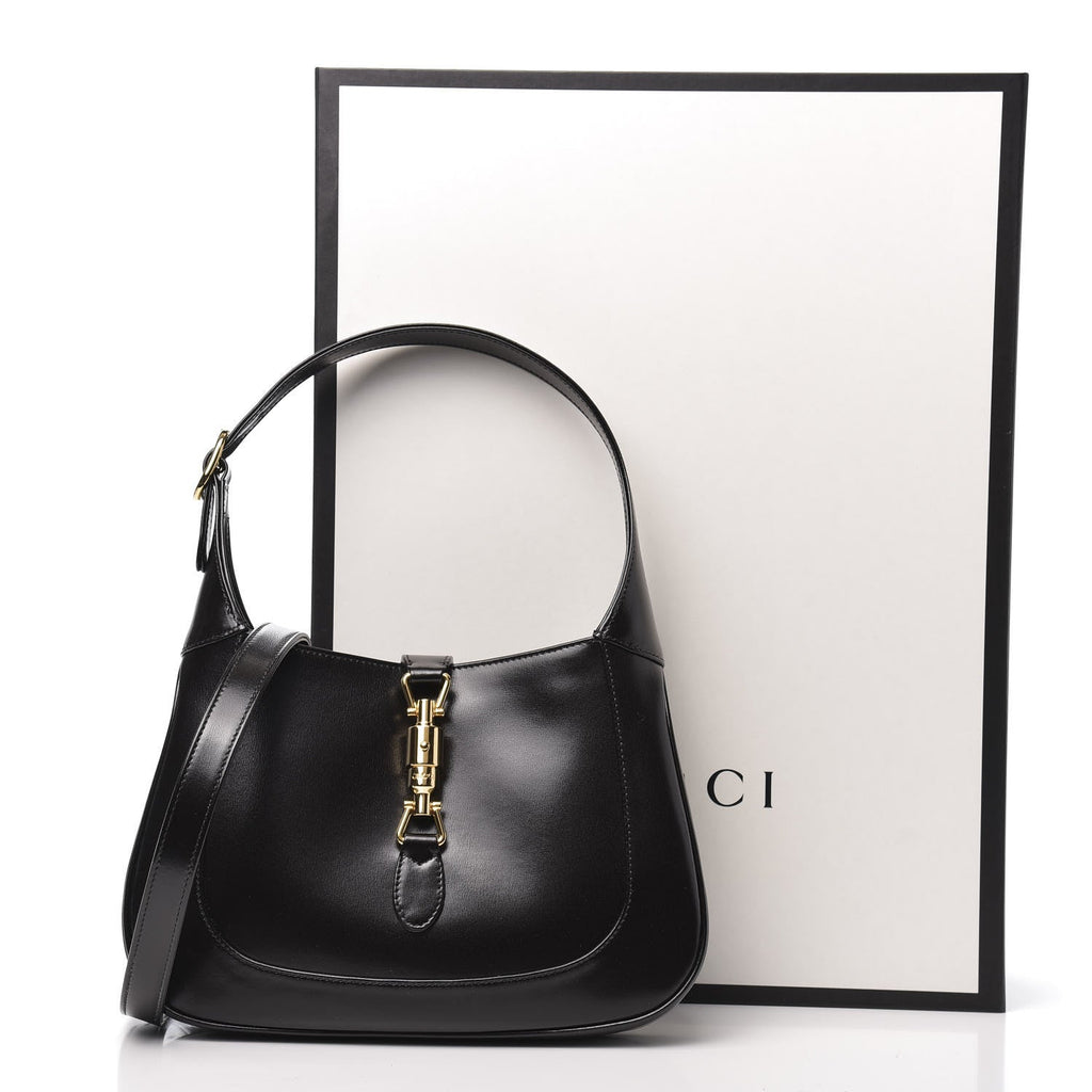 GUCCI 1961 CALFSKIN LEATHER BOARDED DYANA LUX SMALL JACKIE HOBO BAG