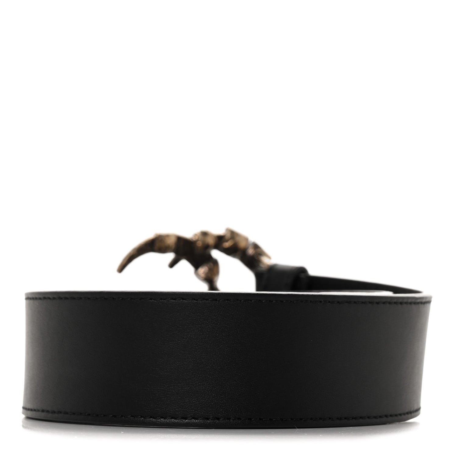 GUCCI GG CALFSKIN LEATHER CRYSTAL 40MM BELT