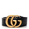 GUCCI GG MARMONT DOUBLE G CALFSKIN LEATHER BELT