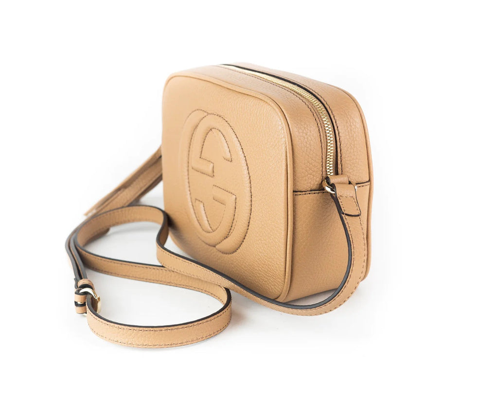 GUCCI SOHO CALFSKIN LEATHER  DISCO BAG-HS