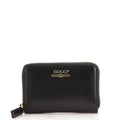 GUCCI CALFSKIN LOGO ZIP AROUND WALLET