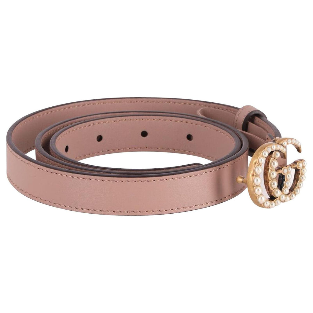 GUCCI CALFSKIN PEARL DOUBLE G 20MM BELT