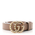 GUCCI CALFSKIN PEARL DOUBLE G 20MM BELT