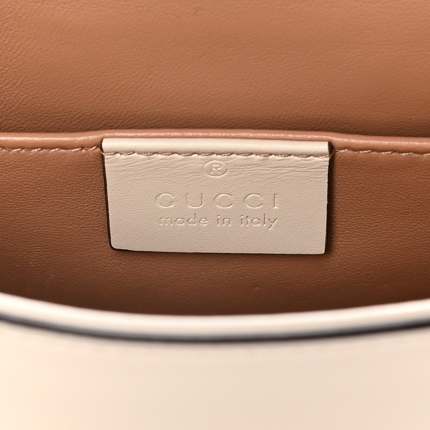 GUCCI NAPPA LEATHER STUDDED QUEEN MARGARET MINI BROADWAY BEE BAG/CLUTCH