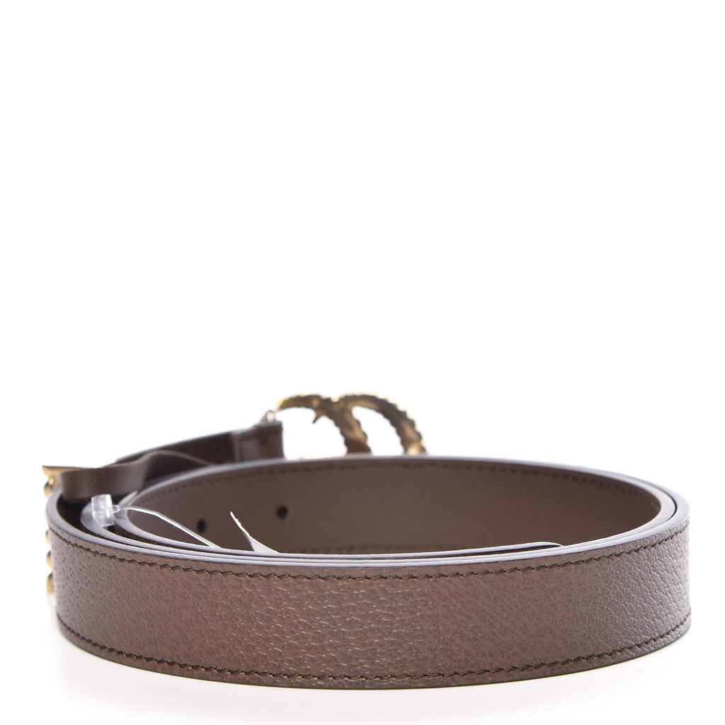 GUCCI CALFSKIN LEATHER TORCHON DOUBLE G BELT