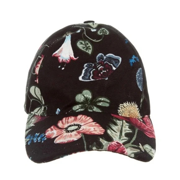 GUCCI CANVAS FLORA KNIGHT BASEBALL HAT