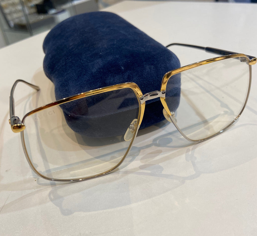 GUCCI CLEAR LENS EYEGLASSES