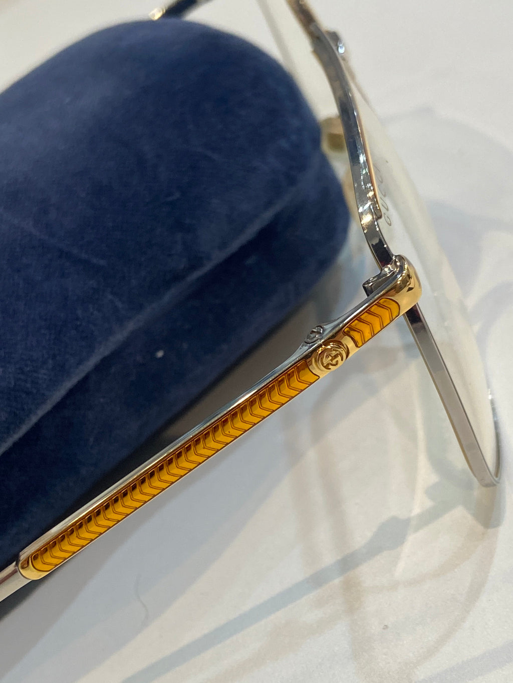 GUCCI CLEAR LENS EYEGLASSES