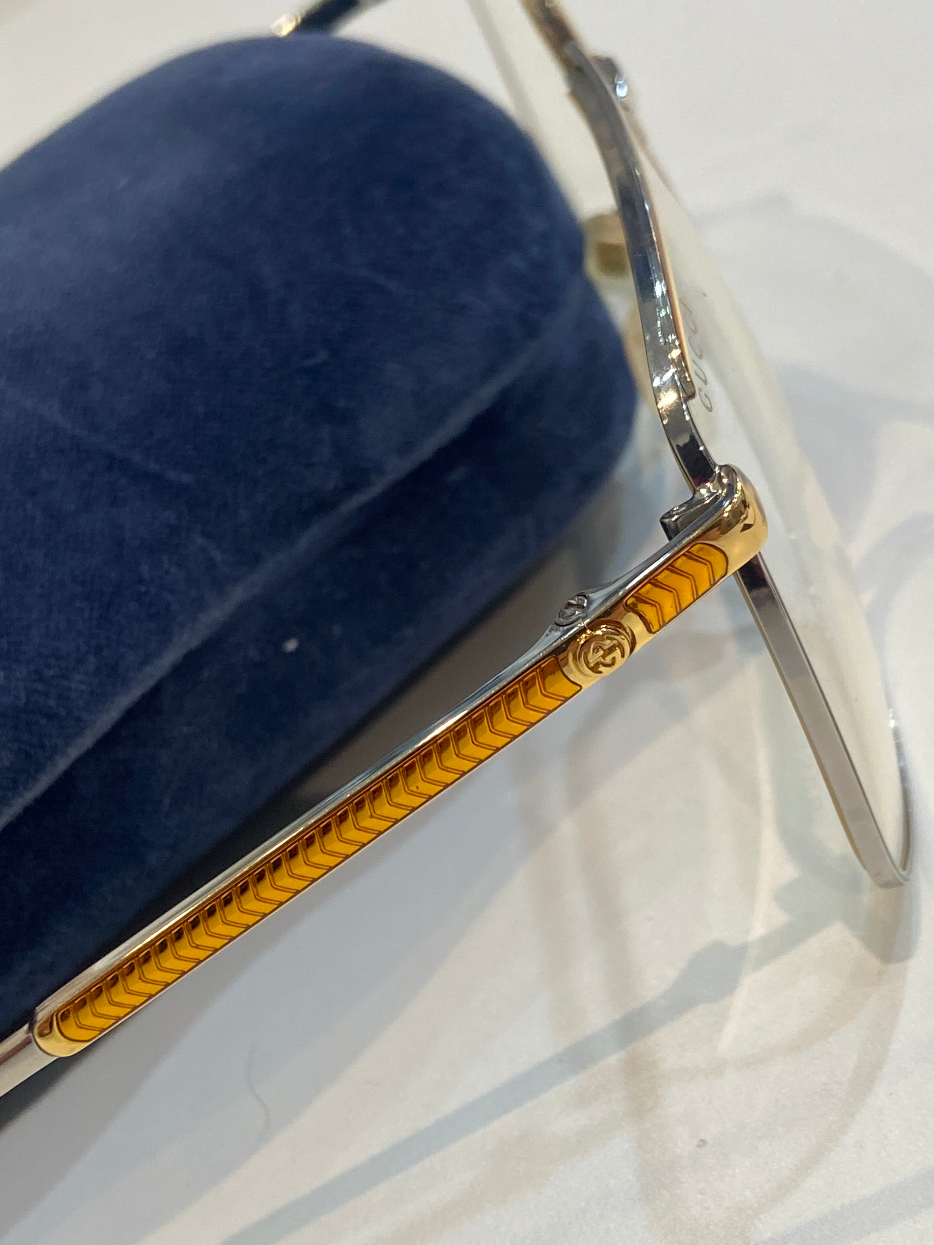 GUCCI CLEAR LENS EYEGLASSES