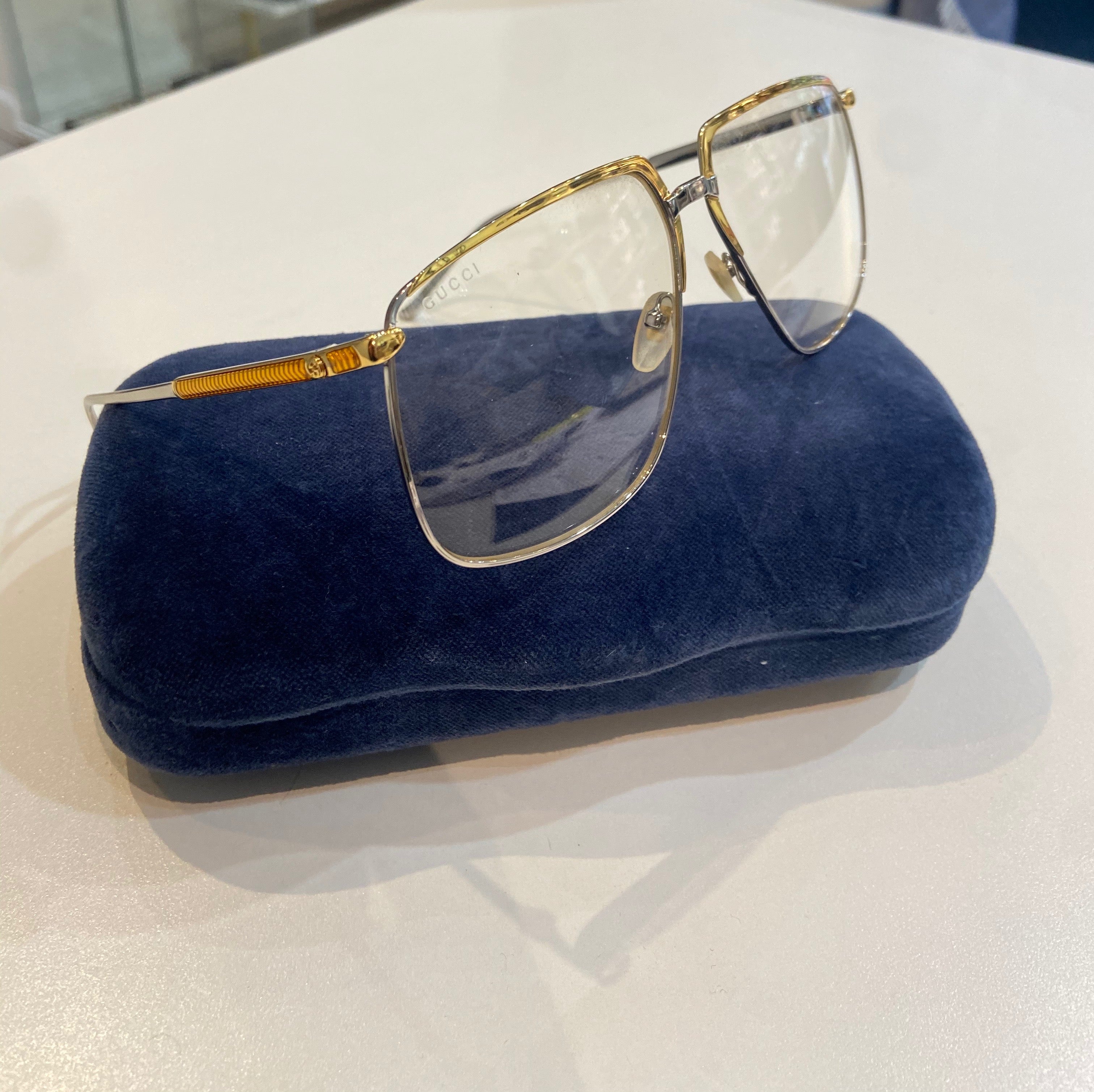 GUCCI CLEAR LENS EYEGLASSES