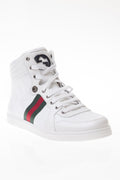 GUCCI CODA HIGH-TOP WEB SNEAKERS