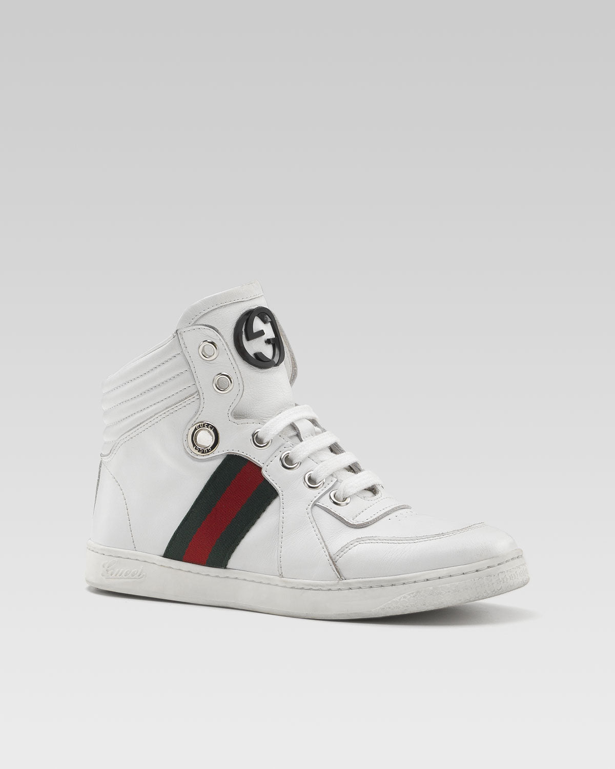 GUCCI CODA HIGH-TOP WEB SNEAKERS