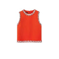 GUCCI CREPE WOOL SILK EMBROIDERED TOP