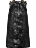 GUCCI CROCODILE PRINT LEATHER DRESS