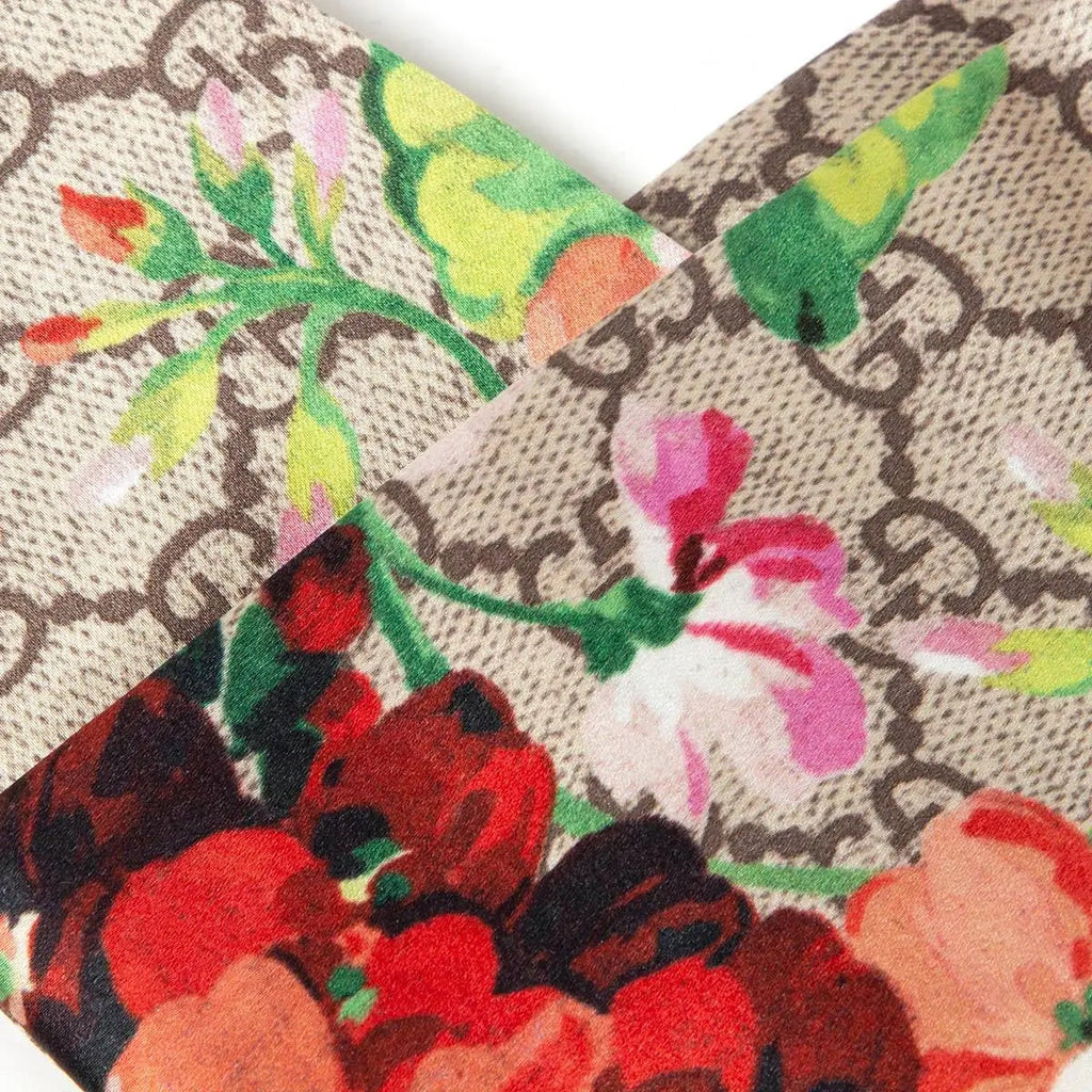 GUCCI FLORAL GG LOGO PRINT HEADBAND