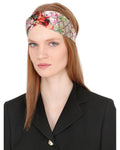 GUCCI FLORAL GG LOGO PRINT HEADBAND