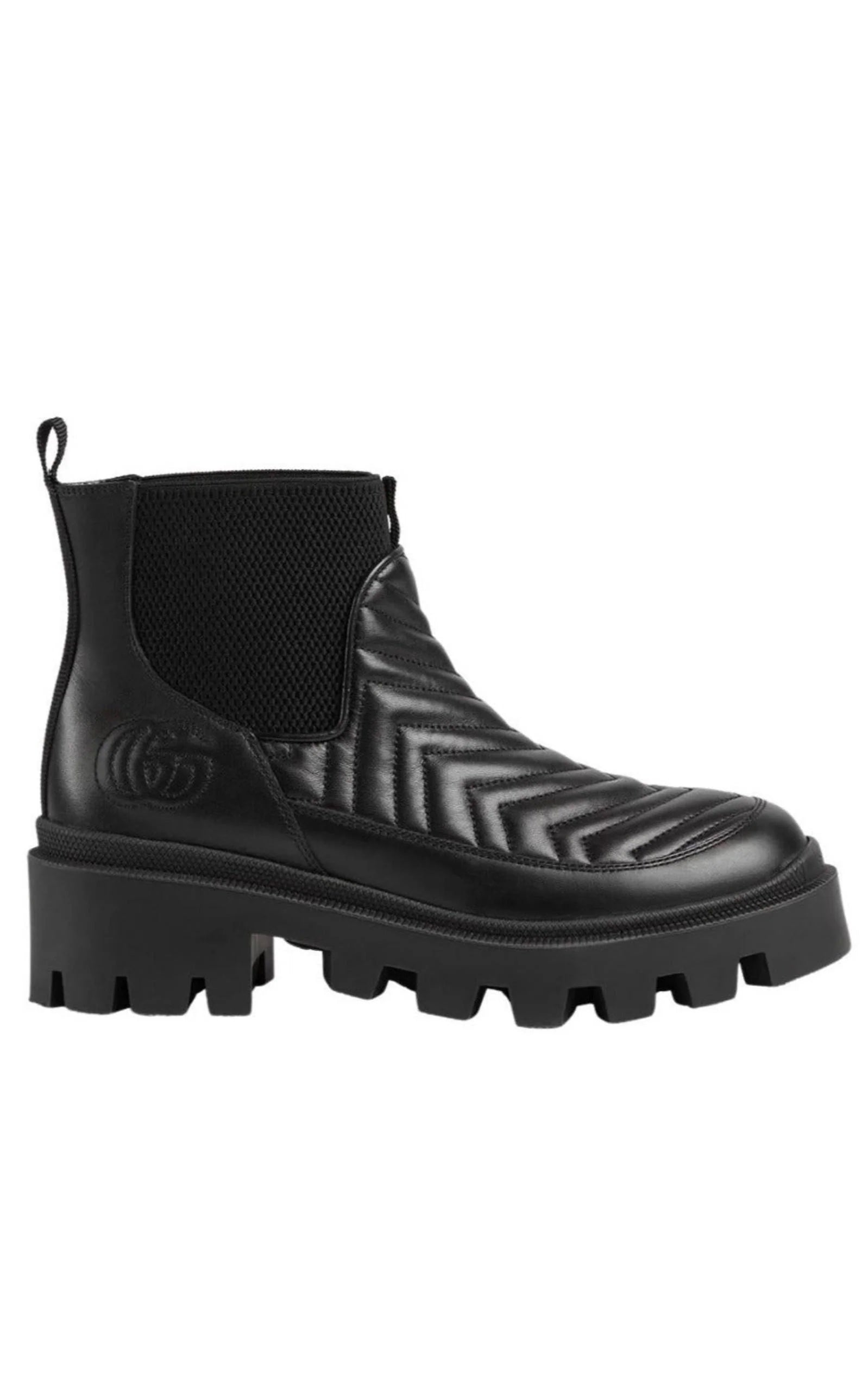 GUCCI FRANCES Matelassé  CHELSEA BOOTS