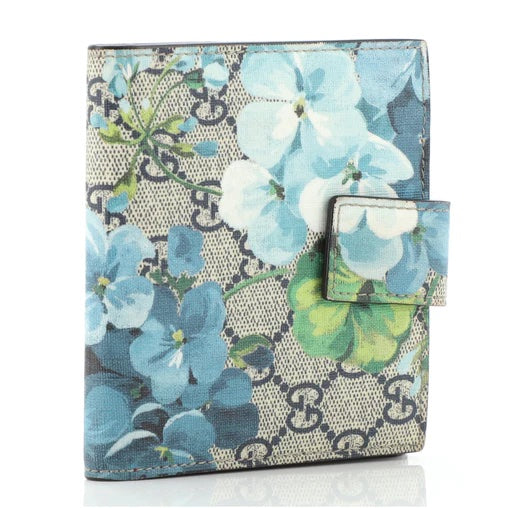 GUCCI GG BLOOMS FRENCH FLAP WALLET