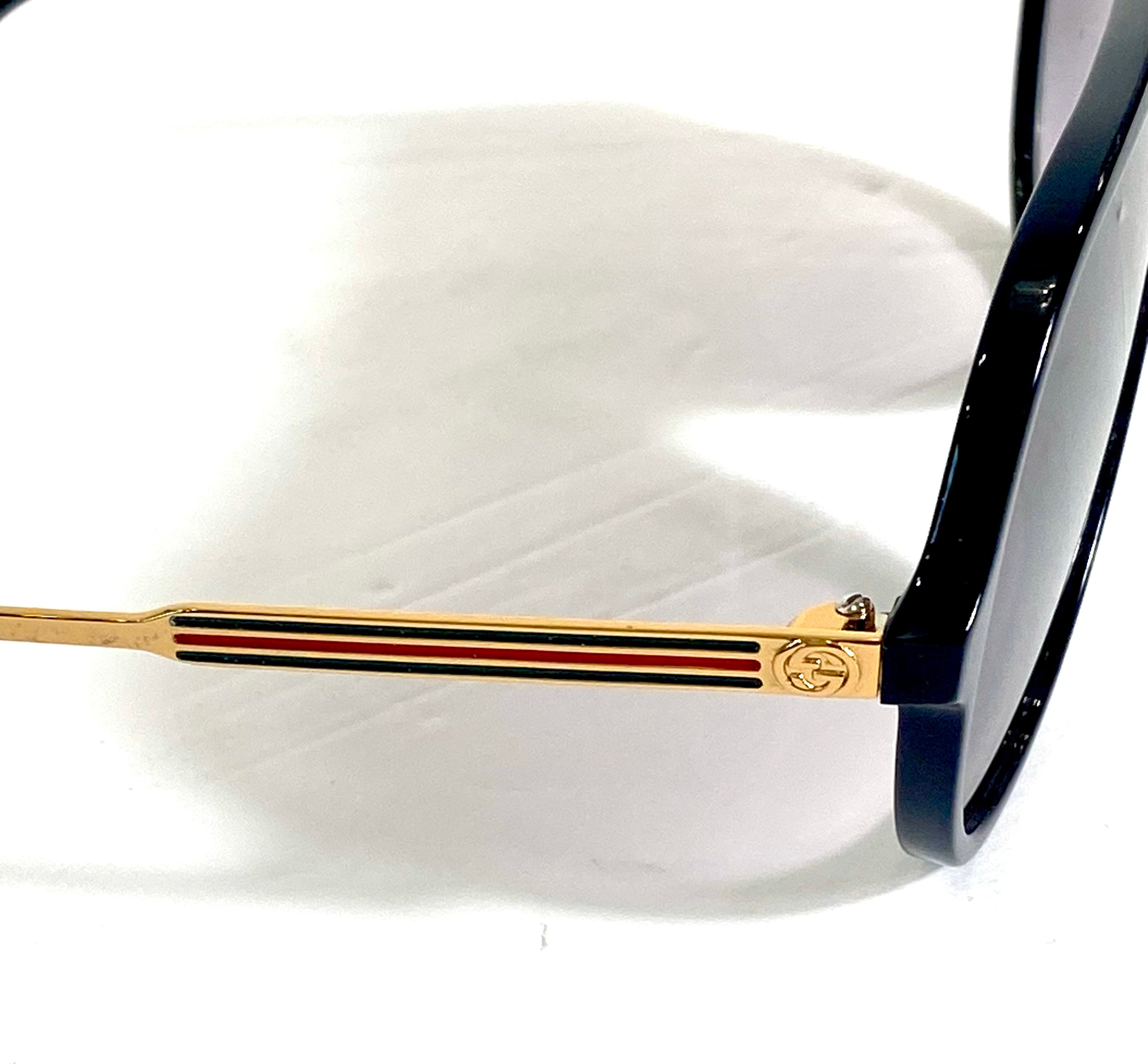 GUCCI GG 0199S 001 AVIATOR SUNGLASSES