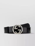 GUCCI GG INTERLOCKING BUCKLE LEATHER BELT