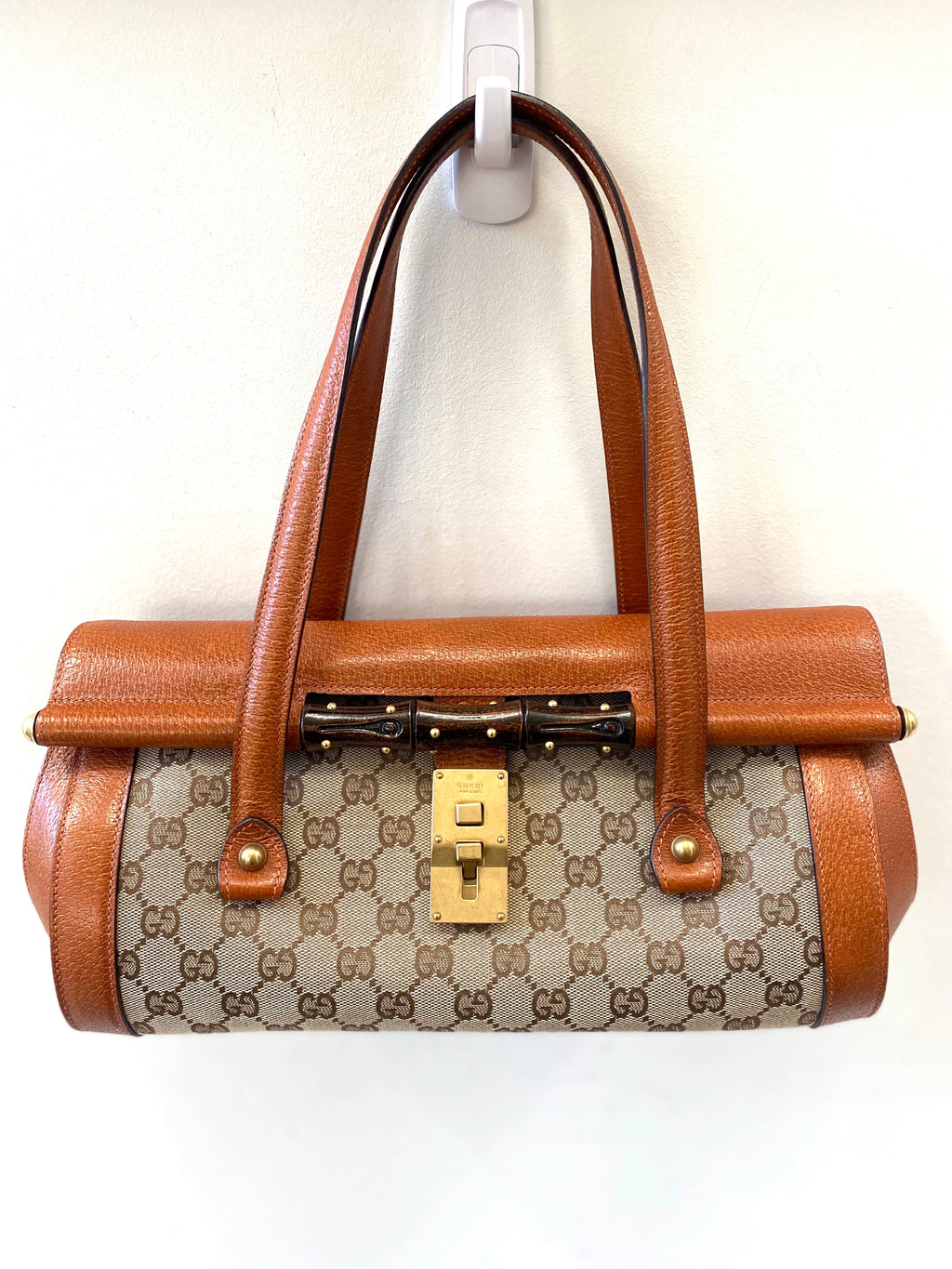GUCCI GG BAMBOO BULLET SATCHEL