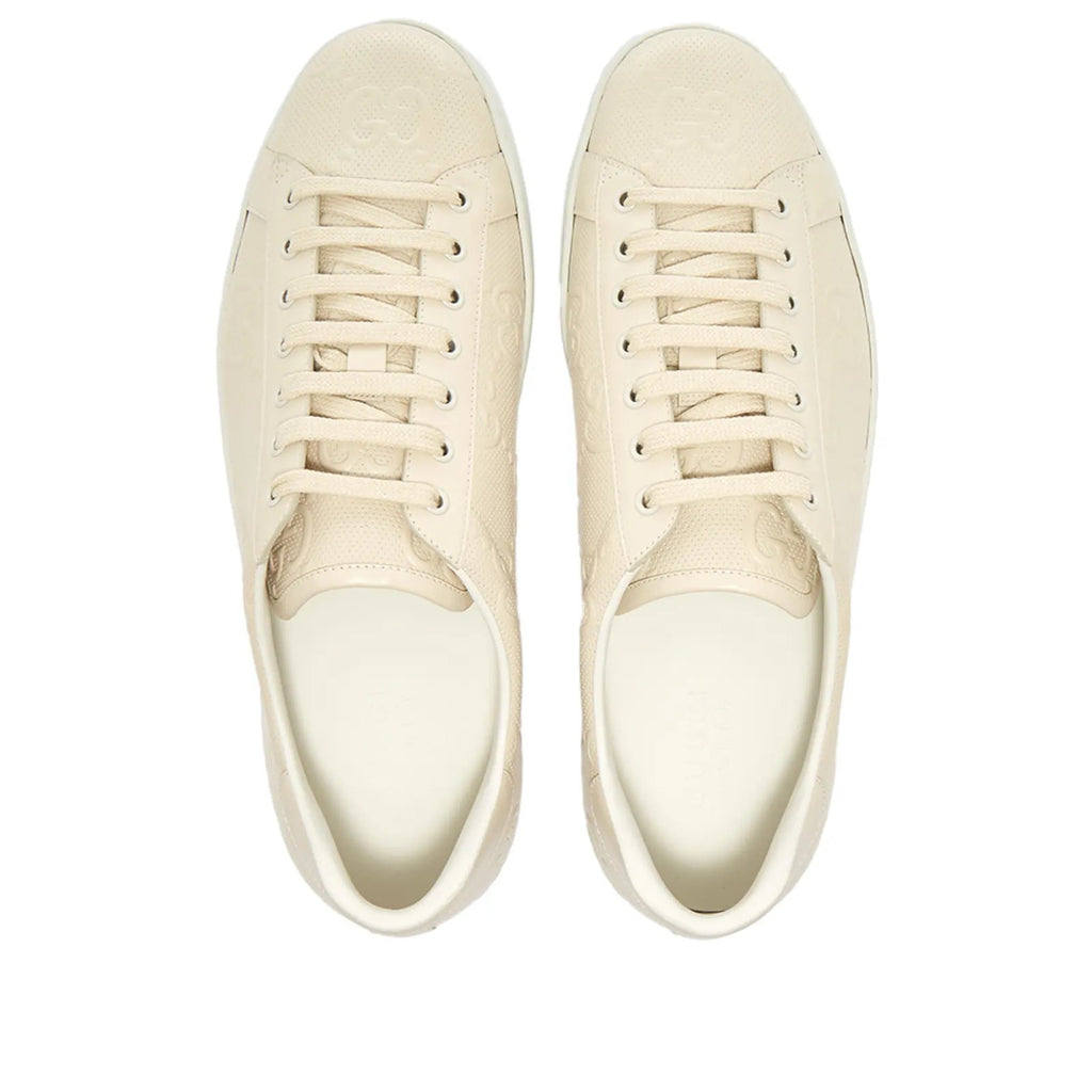 GUCCI GG EMBOSSED ACE SNEAKERS