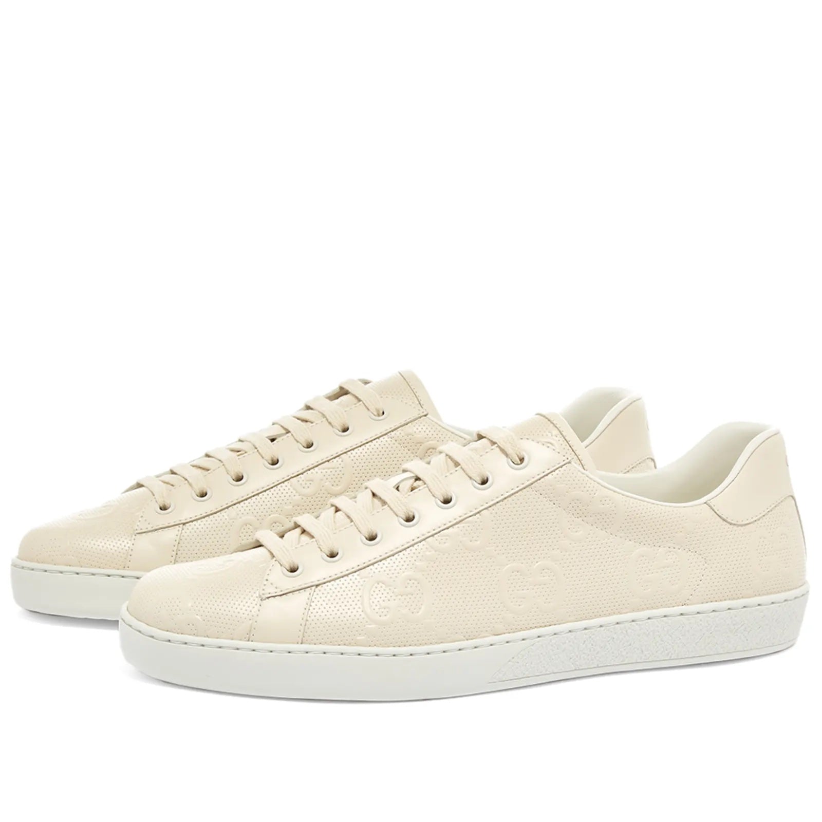 GUCCI GG EMBOSSED ACE SNEAKERS