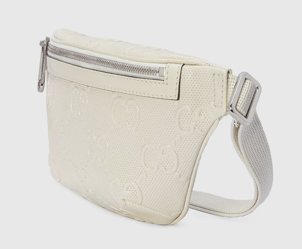 GUCCI GG EMBOSSED LEATHER BELT BAG