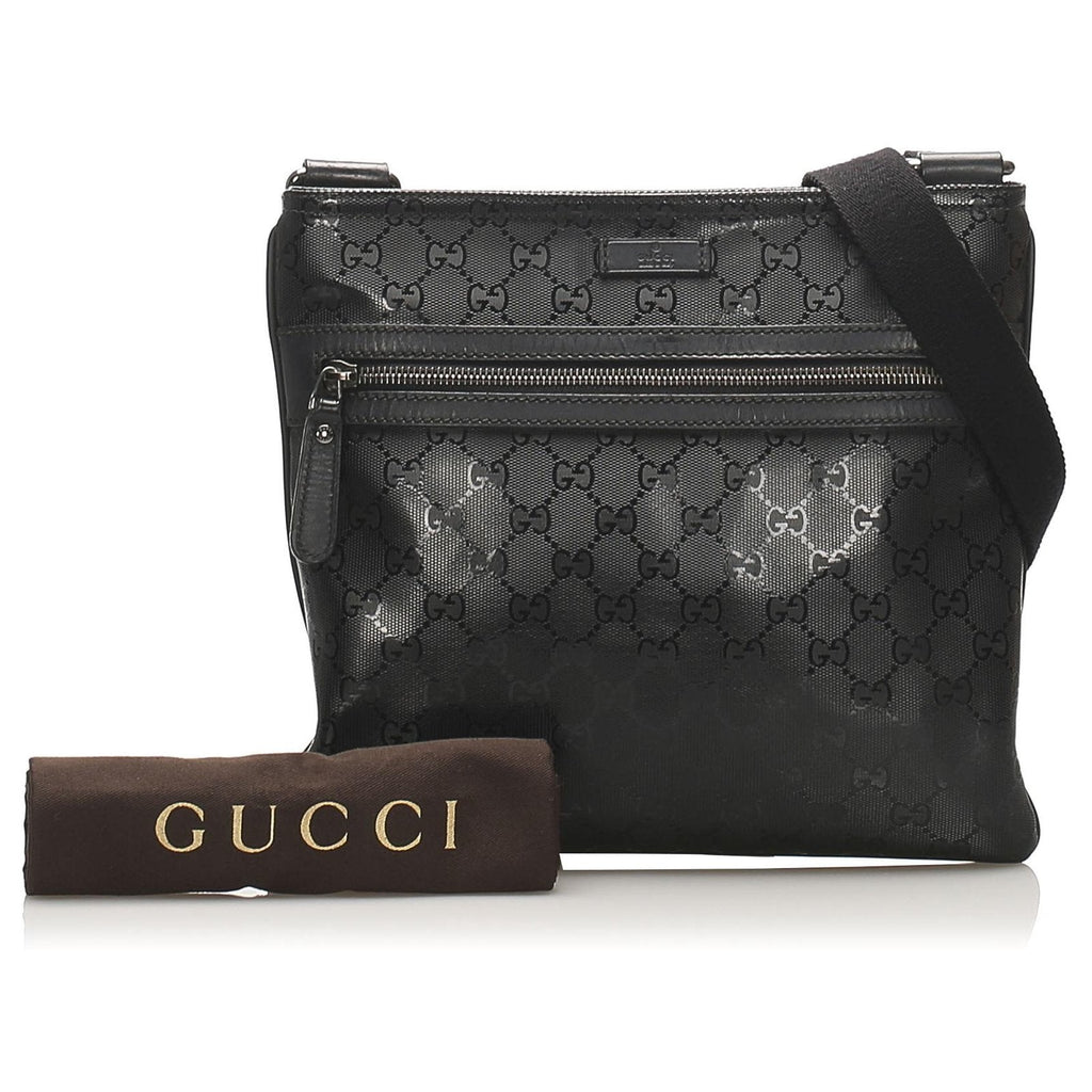 GUCCI GG IMPRIME MONOGRAM MESSENGER CROSSBODY BAG