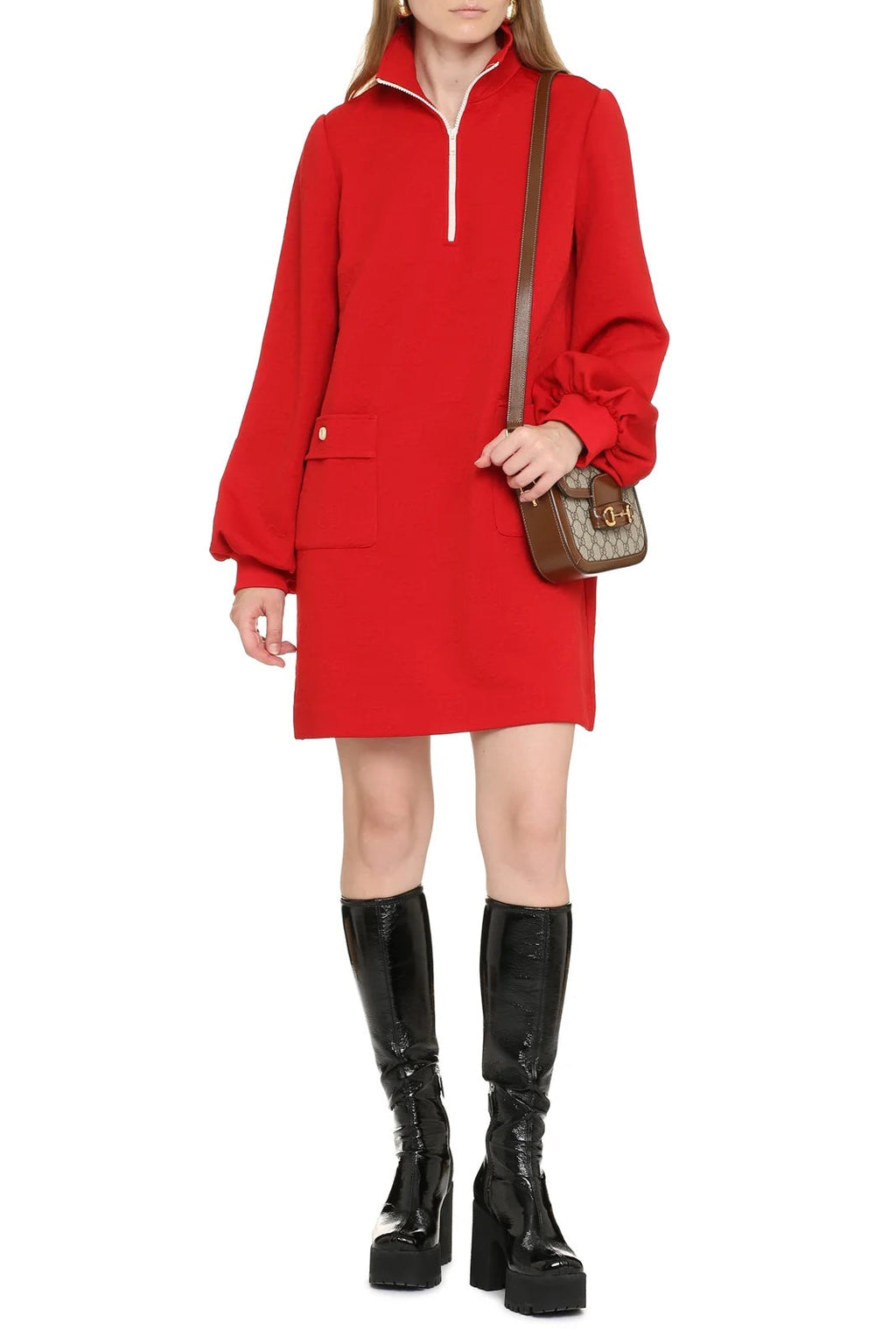 GUCCI GG JACQUARD JERSEY DRESS