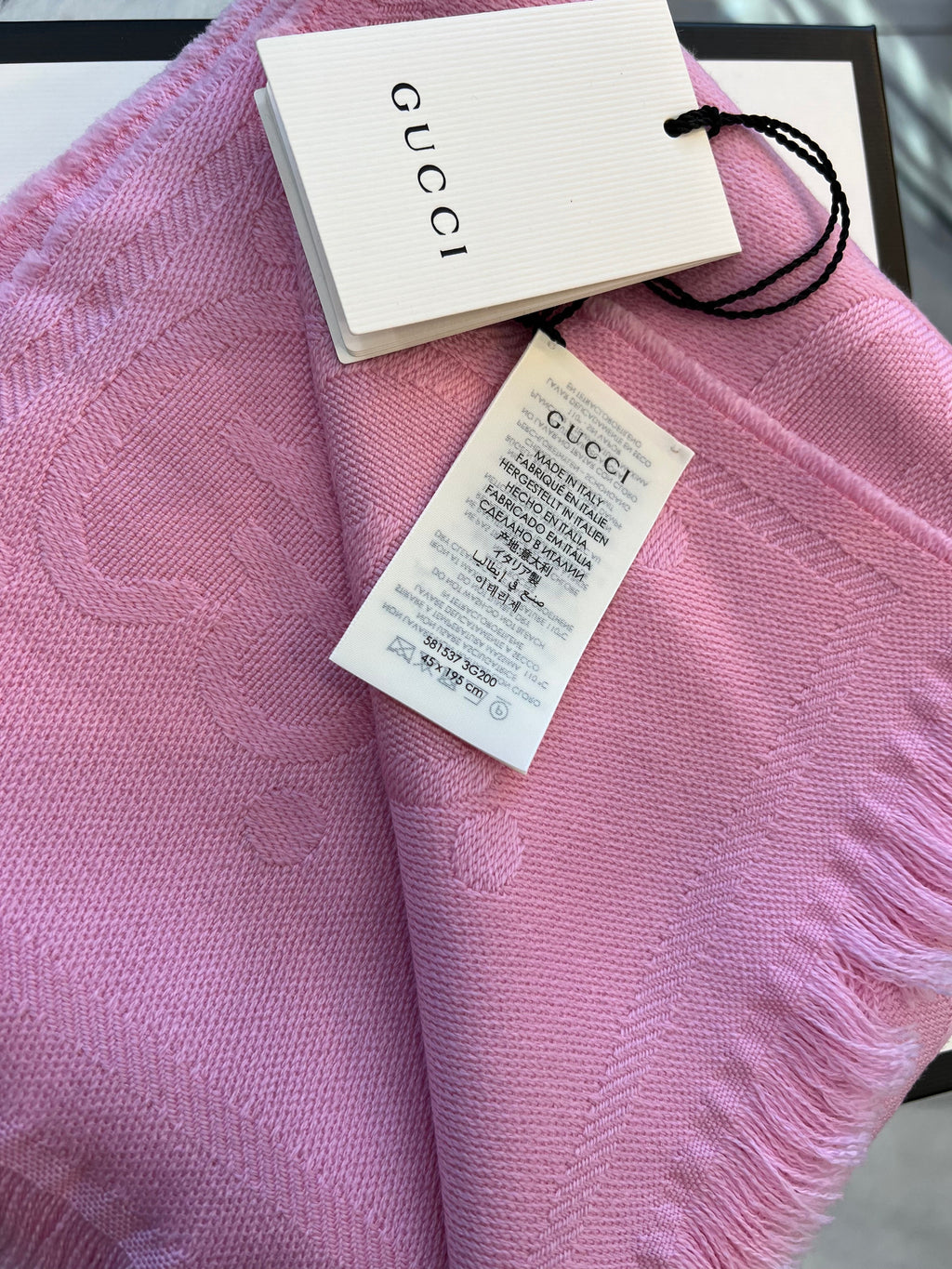 GUCCI GG MONOGRAM SCARF