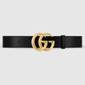 GUCCI GG MARMONT DOUBLE G CALFSKIN LEATHER BELT