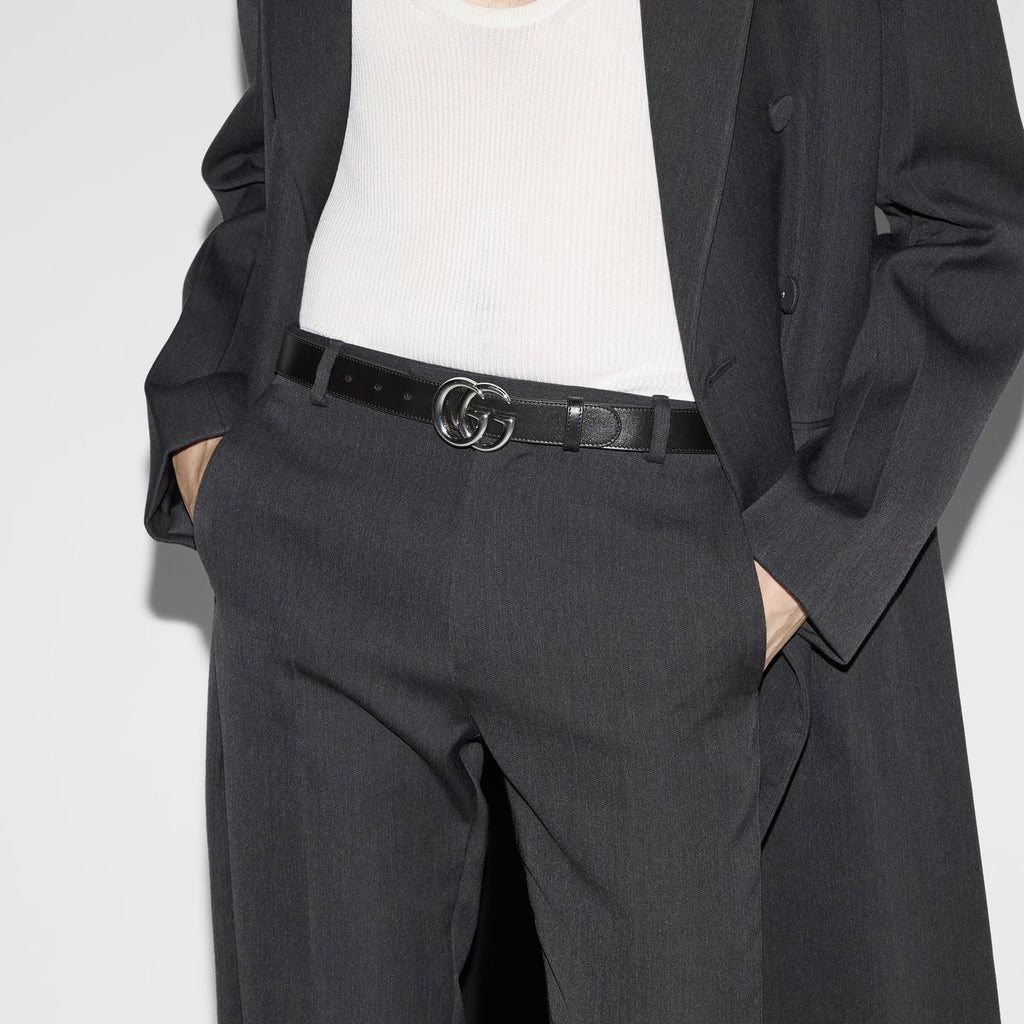 GUCCI GG MARMONT CALFSKIN LEATHER BELT