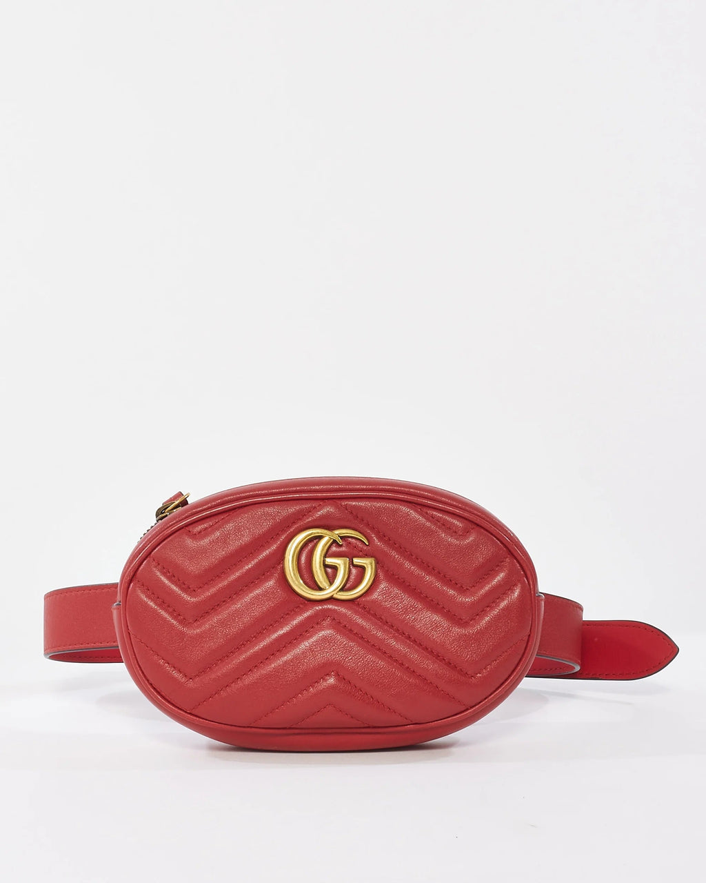 GUCCI GG MARMONT MATELASSE CALFSKIN LEATHER BELT BAG
