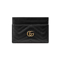 GUCCI GG MARMONT CALFSKIN LEATHER CARD CASE