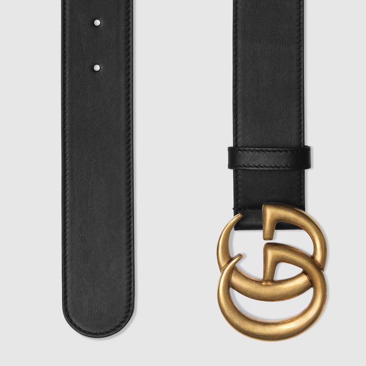 GUCCI GG MARMONT WIDE CALFSKIN LEATHER BELT