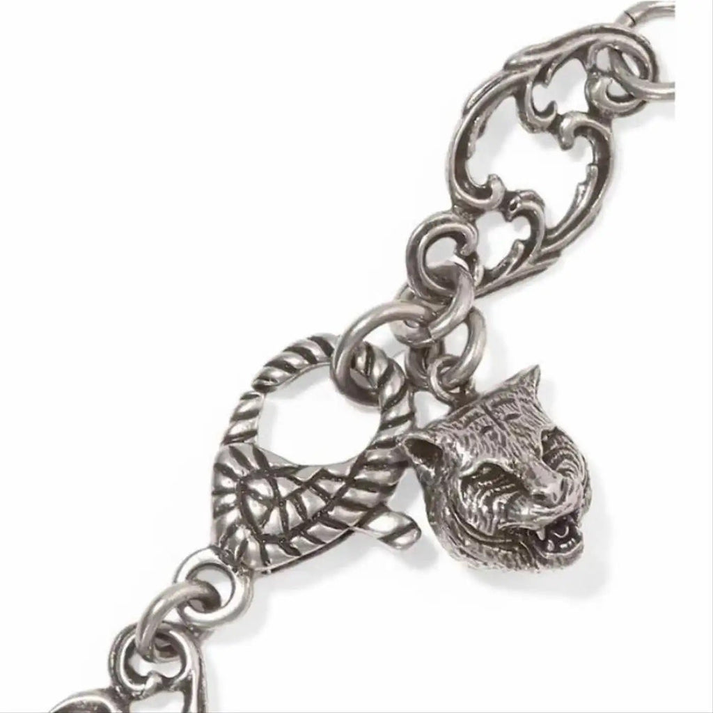 GUCCI GG MARMONT CRYSTAL CHAIN BRACELET