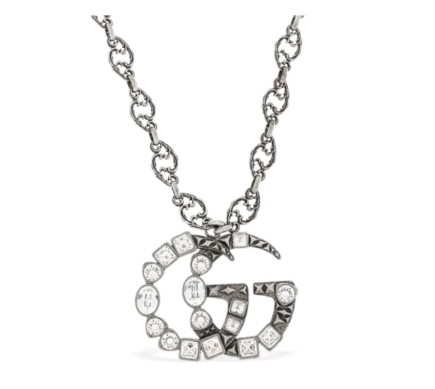 GUCCI GG MARMONT CRYSTAL NECKLACE