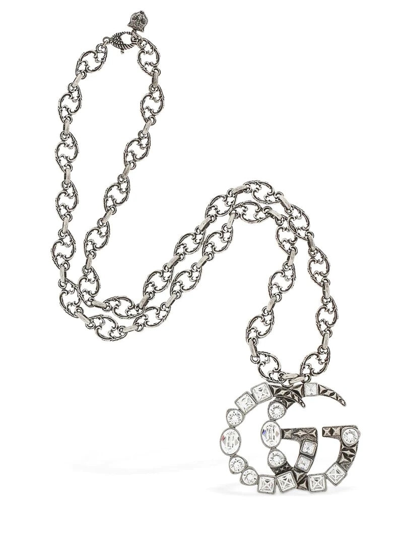 GUCCI GG MARMONT CRYSTAL NECKLACE