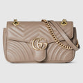 GUCCI GG MARMONT CALFSKIN LEATHER MEDIUM SHOULDER BAG