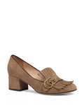 GUCCI GG MARMONT MID HEEL PUMPS